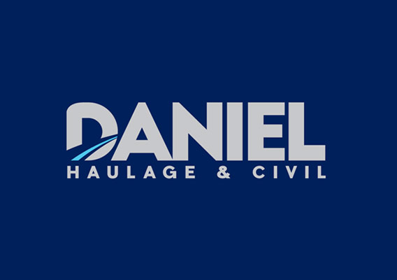 Graphic Design Daniel Haulage and Civil Logo Silver